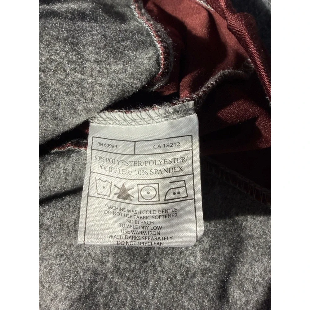 Antigua Mens XL Highland Springs Country Club 1/4 Zip Pullover Gray Maroon104121